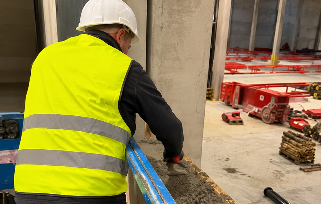 Baustelle von Pfeiler Bau in Gießen