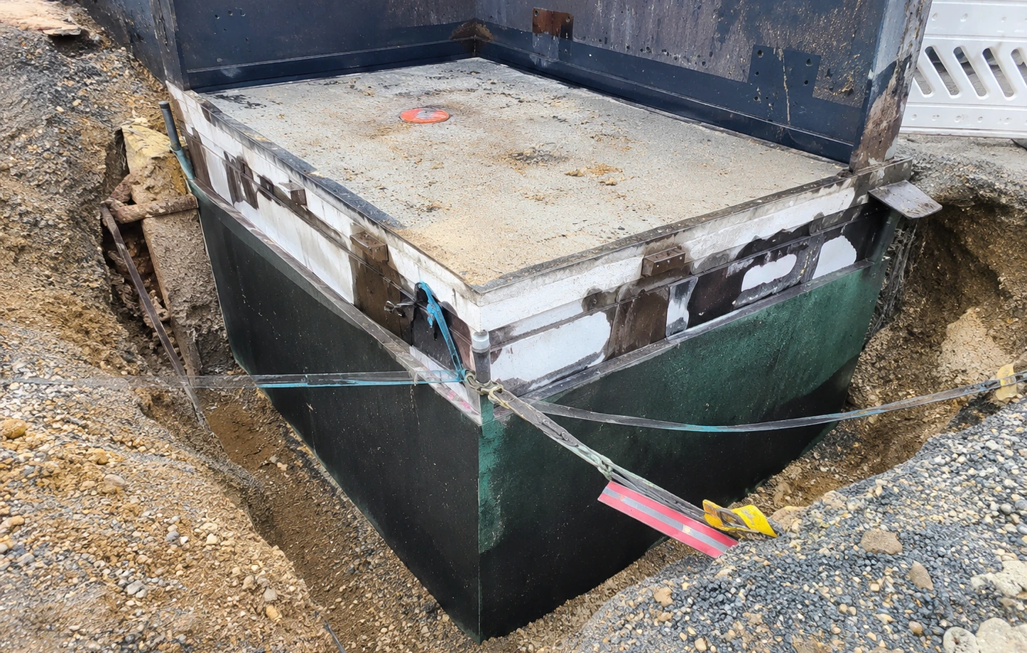 Baustelle von Pfeiler Bau in Gießen
